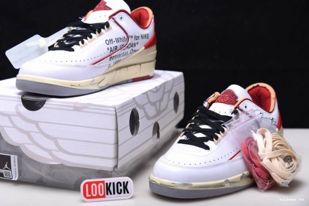 Rep Jordan White SP 2 Low Red DJ4375-106 Off-White Retro 0722